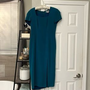 Teal long dress